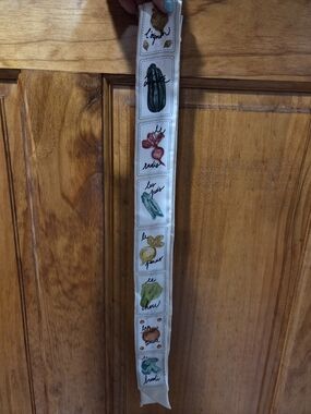 Longchamp Silk Vegetable Headband/Bag Strap Scarf